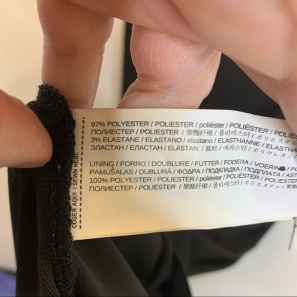 Mango Layered Asymmetrical Black Maxi Tank Dress - Picture 4 of 4